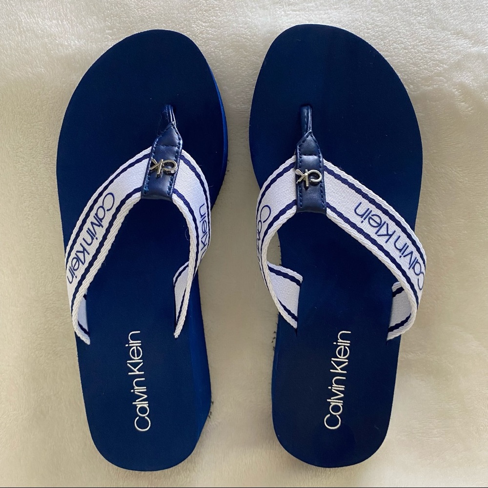 CALVIN KLEIN SLIPPERS BLUE 6M